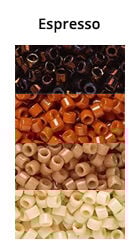 Espresso Monochromatic Ombre seed beads