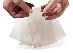 Transparent mica sheet