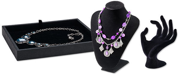 Black Jewelry displays