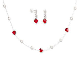 Single-Strand Necklace and Earring Set