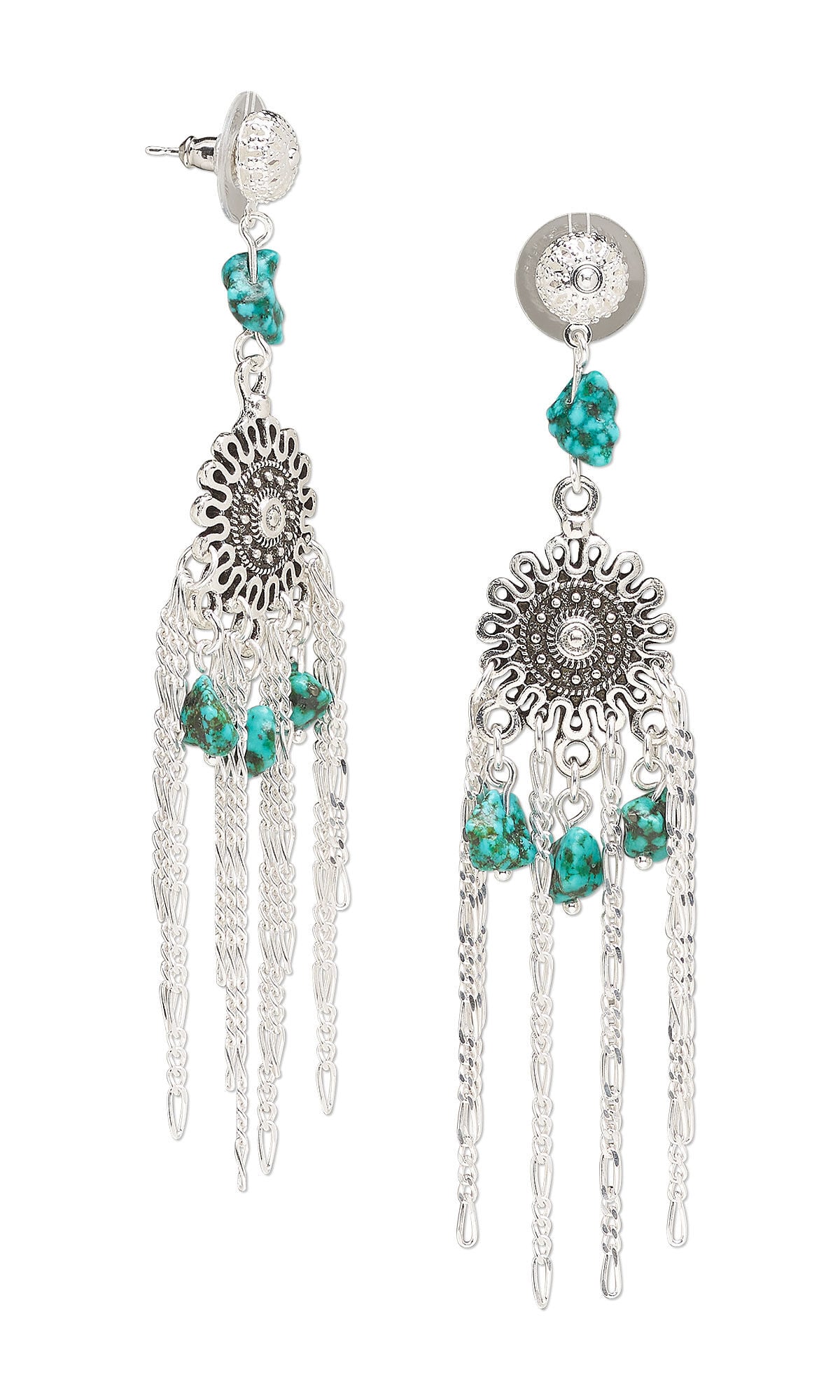 Design Idea S D 3 B - Boho Styled Turquoise Jewelry Earrings