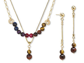Two-Piece Necklaces and Earring Set