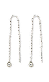 Sterling silver ear thread