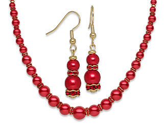 Single-Strand Necklace and Earring Set