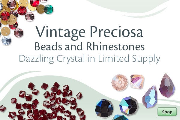 Shop Vintage Preciosa Beads and Rhinestones