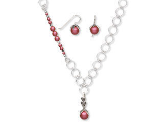 Single-Strand Necklace and Earring Set