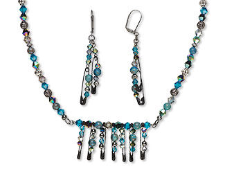 Single-Strand Necklace and Earring Set