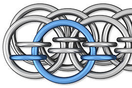 Linked jump rings