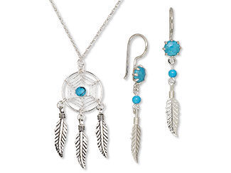 Single-Strand Necklace and Earring Set
