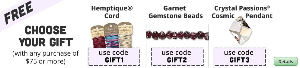 Choose Your FREE Gift with your order of $75 or more. Click for more Details.