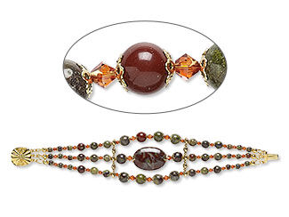 Design Idea G 8 1 3 Dragon Blood Jasper Bracelet