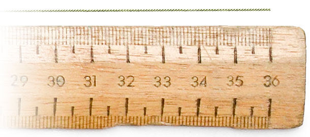 Wooden ruler