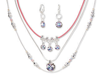 Three-Piece Necklace and Earring Set