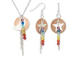 Single-Strand Necklace and Earrings