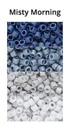 Misty Morning Monochromatic Ombre seed beads