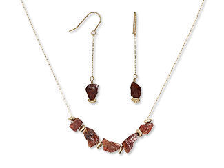 Single-Strand Necklace and Earring Set