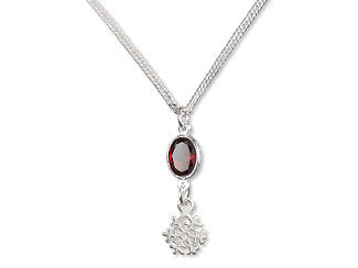 Garnet Holiday Necklace