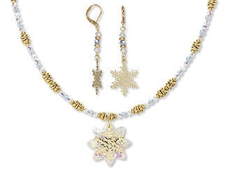 Single-Strand Necklace and Earrings