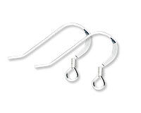 Sterling silver fishhook ear wires