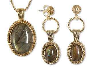 Single-Strand Necklace and Earring Set