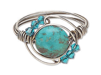Wire Wrapped Turquoise Ring