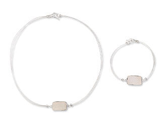 Single-Strand Necklace and Bracelet Set