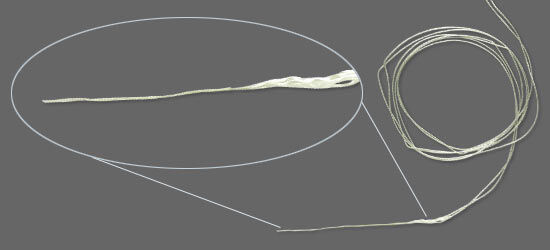 Silk thread needle