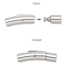 Open and closed bullet clasp