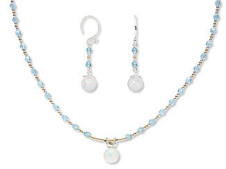 Single-Strand Necklace and Earring Set