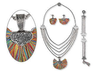 Multi-Strand Necklace and Earring Set