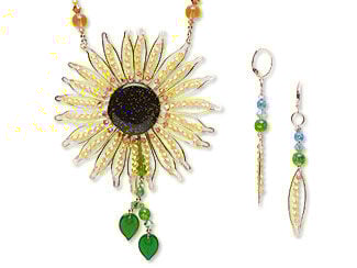 Single-Strand Necklace and Earring Set