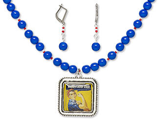 Single-Strand Necklace and Earring Set