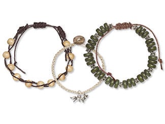 Macram&eacute; Stacking Bracelets