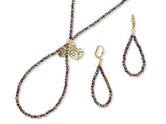 Single-Strand Necklace and Earring Set