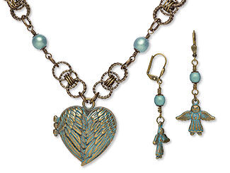 Single-Strand Necklace and Earring Set