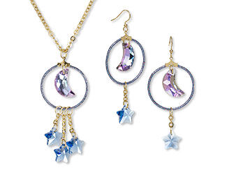 Single-Strand Necklace and Earrings Set