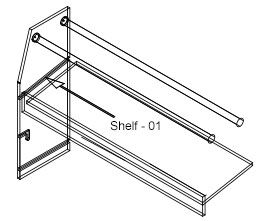 Diagram of organizer assembly
