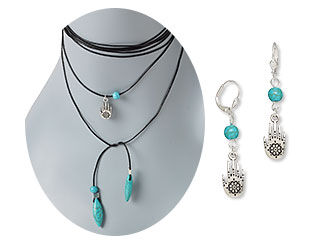 Single-Strand Necklace and Earring Set