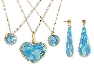 Three-Strand Necklace and Earring Set 