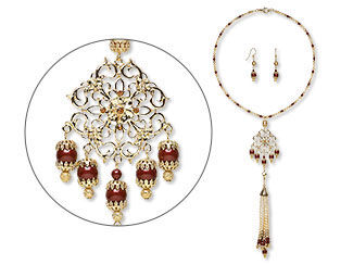 Single-Strand Necklace and Earring Set