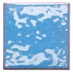 Orange peel stage enamel on metal square