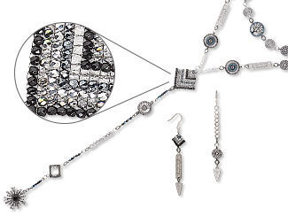  Double-Strand Necklace and Earring Set