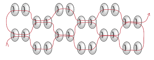 Another flat peyote stitch example diagram