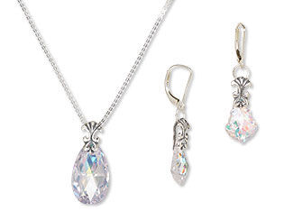 Single-Strand Necklace and Earring Set