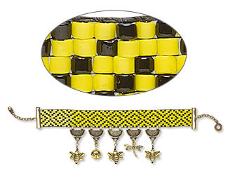 Bracelet design using seed beads