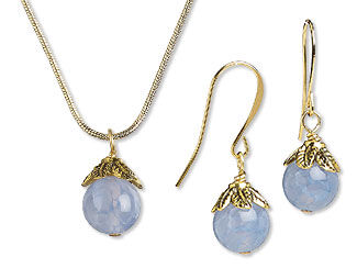 Single-Strand Necklace and Earring Set