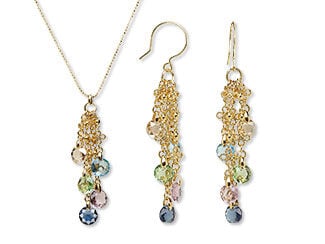 Single-Strand Necklace and Earrings