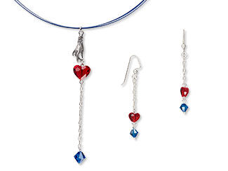Single-Strand Necklace and Earring Set