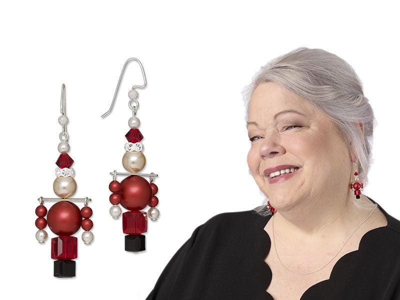 Santa's Toy Soldier Earring Design Idea