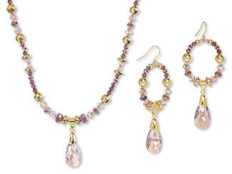 Single-Strand Necklace and Earring Set